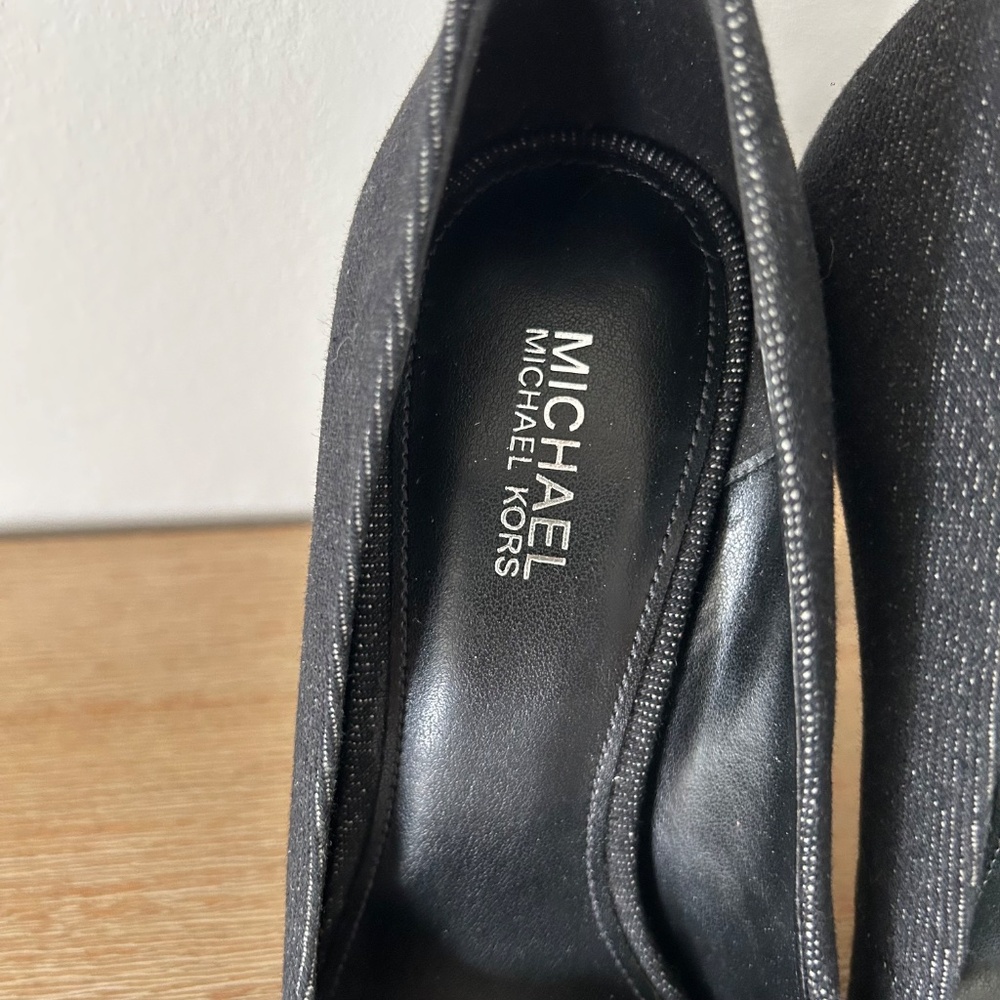 Michael Kors Amara Pump | Size 6M | Black Denim | Market Sample | New - Picture 3 of 13